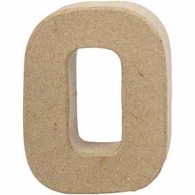 Letter, O, H: 10 cm, B: 7,8 cm, dikte 1,7 cm, 1 stuk [HOB-26653]
