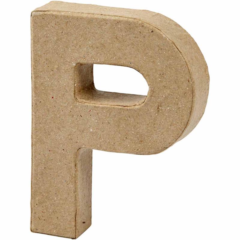 Letter, P, H: 10 cm, B: 7,7 cm, dikte 1,7 cm, 1 stuk [HOB-26654]