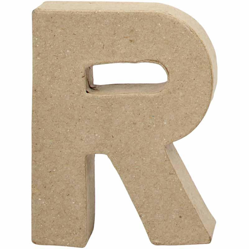 Letter, R, H: 10 cm, W: 7,5 cm, thickness 1,7 cm