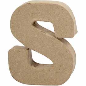 Letter, S, H: 10 cm, B: 8 cm, dikte 1,7 cm, 1 stuk [HOB-26657]