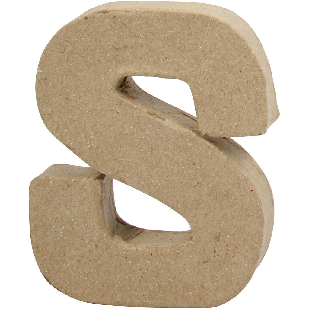 Letter, S, H: 10 cm, B: 8 cm, dikte 1,7 cm, 1 stuk [HOB-26657]