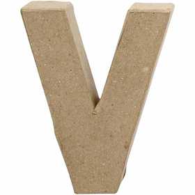 Letter, V, H: 10 cm, B: 8 cm, dikte 1,7 cm, 1 stuk [HOB-26660]