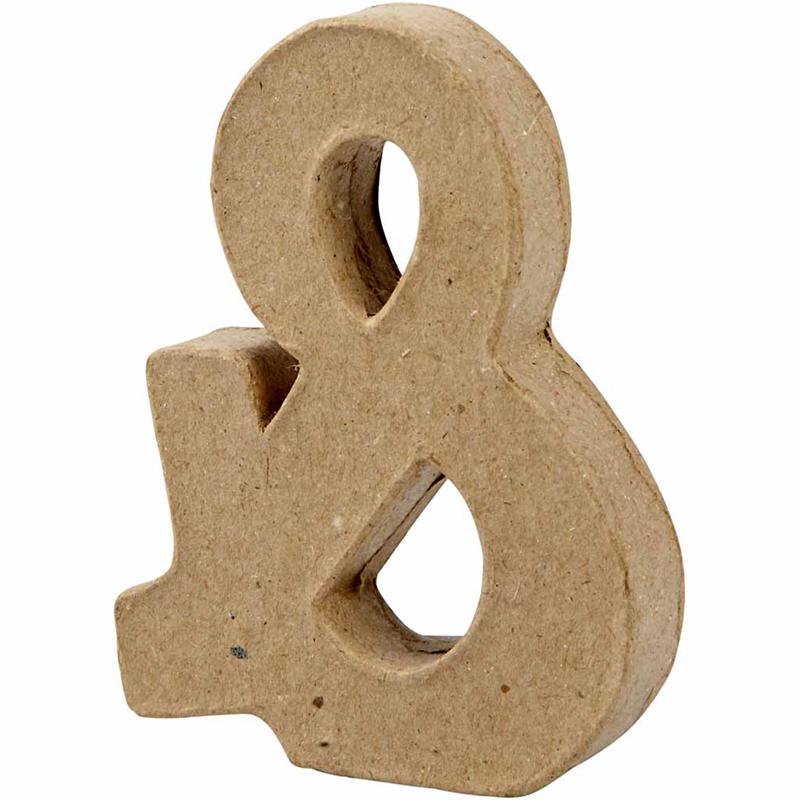 Teken, &, H: 10 cm, B: 7,5 cm, dikte 1,7 cm, 1 stuk [HOB-26666]