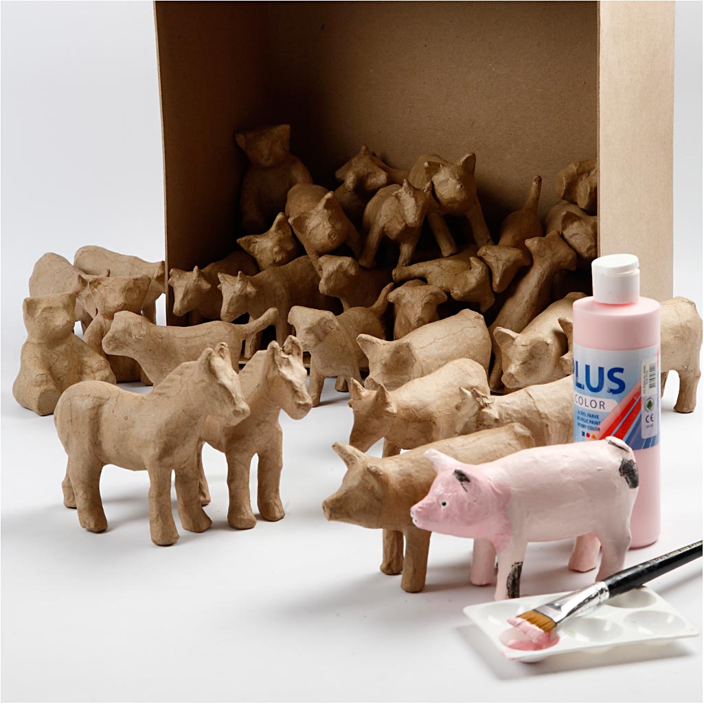 Boerderijdieren, H: 8-12 cm, 60 stuk/ 1 doos [HOB-26689]