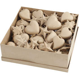 Kersthangers, d 8 cm, 80 stuk/ 1 doos [HOB-26788]