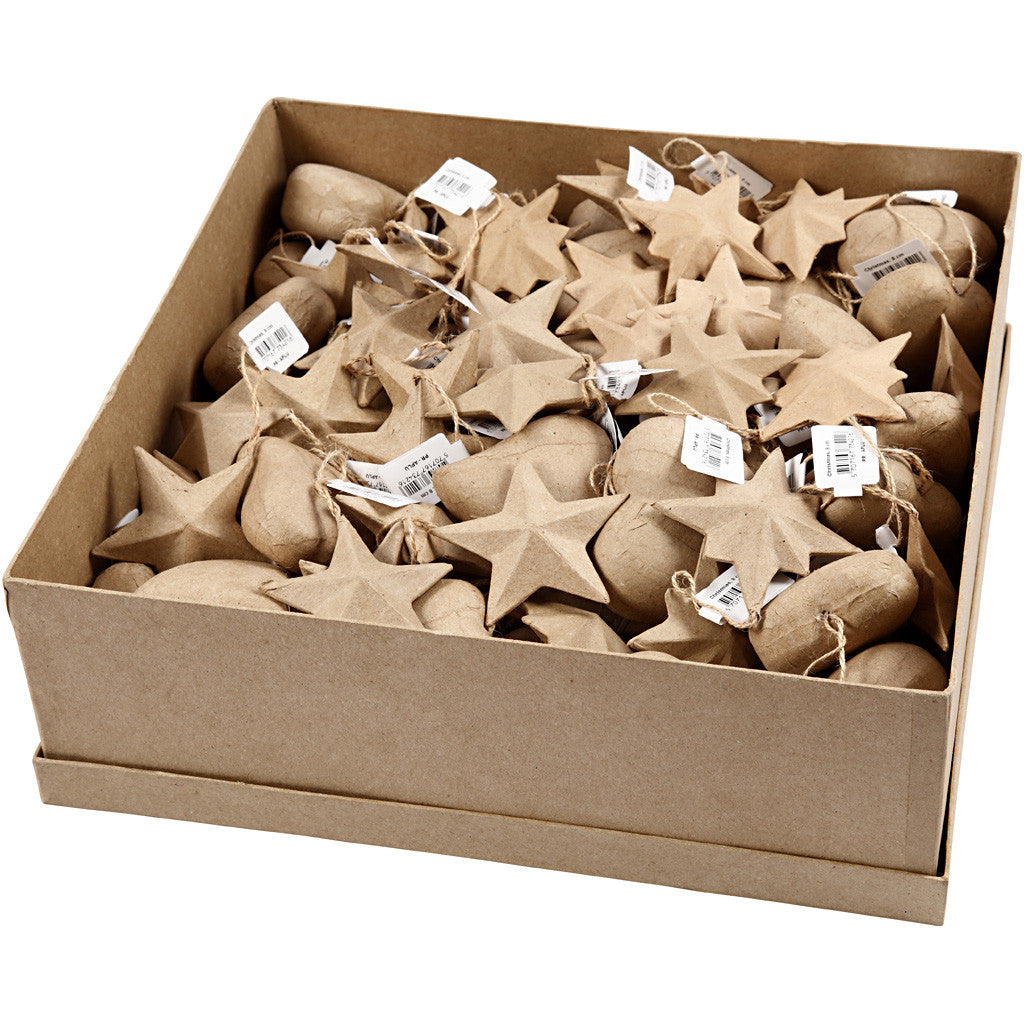 Kersthangers, d 8 cm, 80 stuk/ 1 doos [HOB-26788]