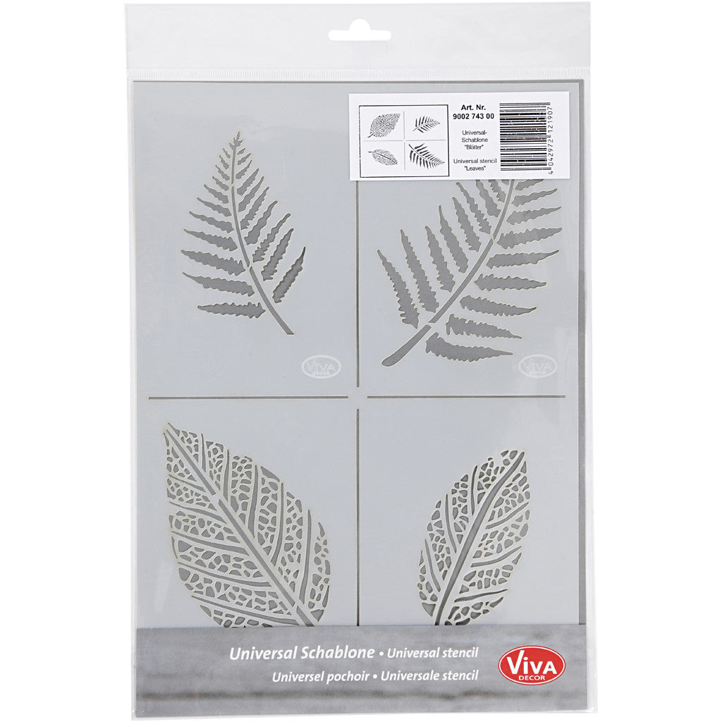 Flexibel sjabloon, bladeren, A4, vel 210x297 mm, 1 stuk [HOB-26974]