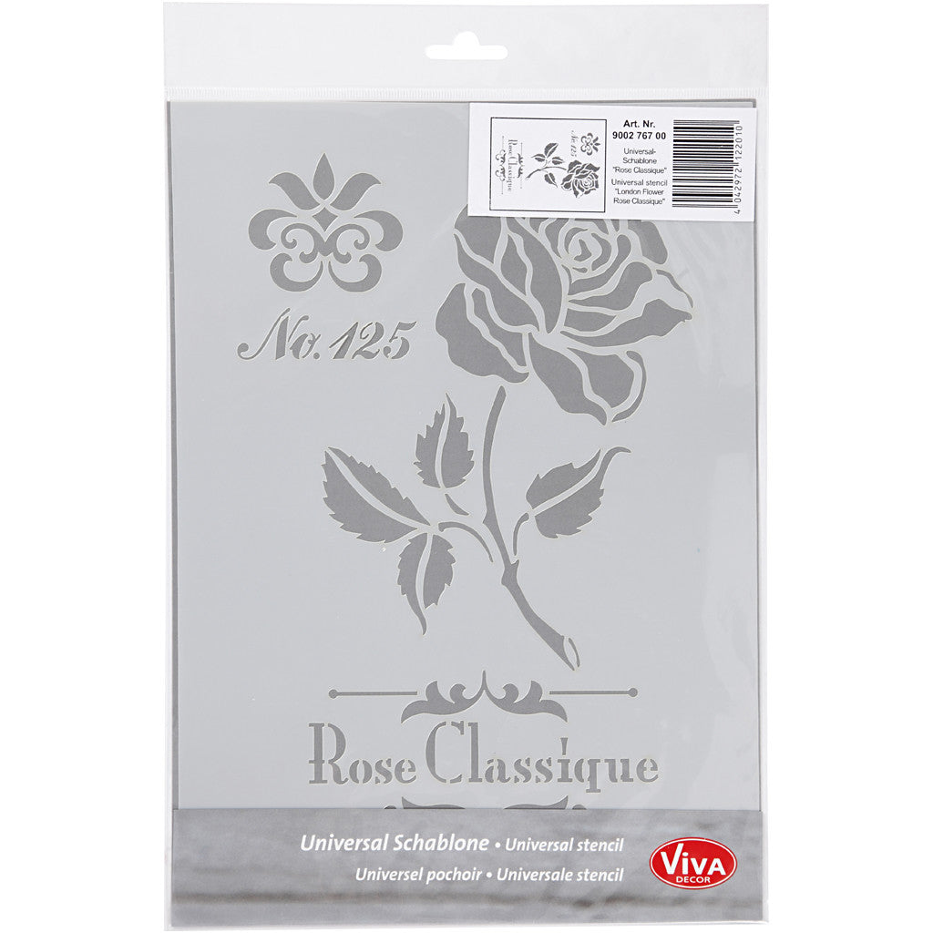 Flexibel sjabloon, roos, A4, vel 210x297 mm, 1 stuk [HOB-26975]