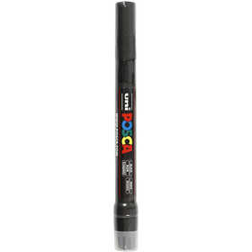 Posca Marker, afm PCF350, lijndikte 1-10 mm, kwast, zwart, 1 stuk [HOB-271046]