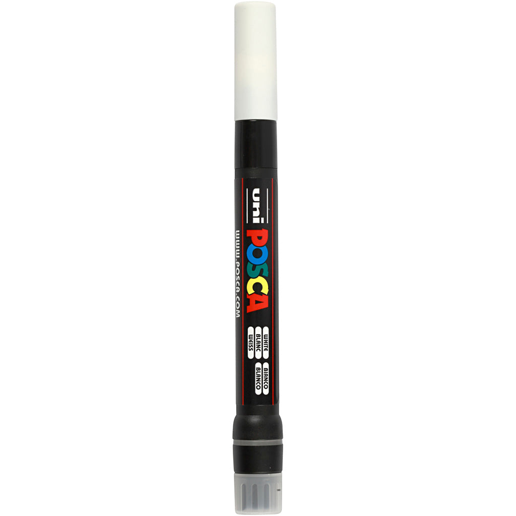 Posca Marker, no. PCF350, line 1-10 mm, brush, white