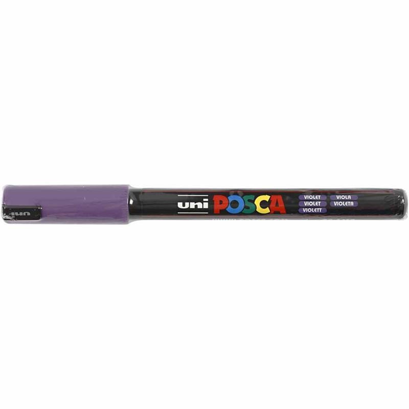 Posca Marker, afm PC-1MR, lijndikte 0,7 mm, extra-fijn, violet, 1 stuk [HOB-272055]