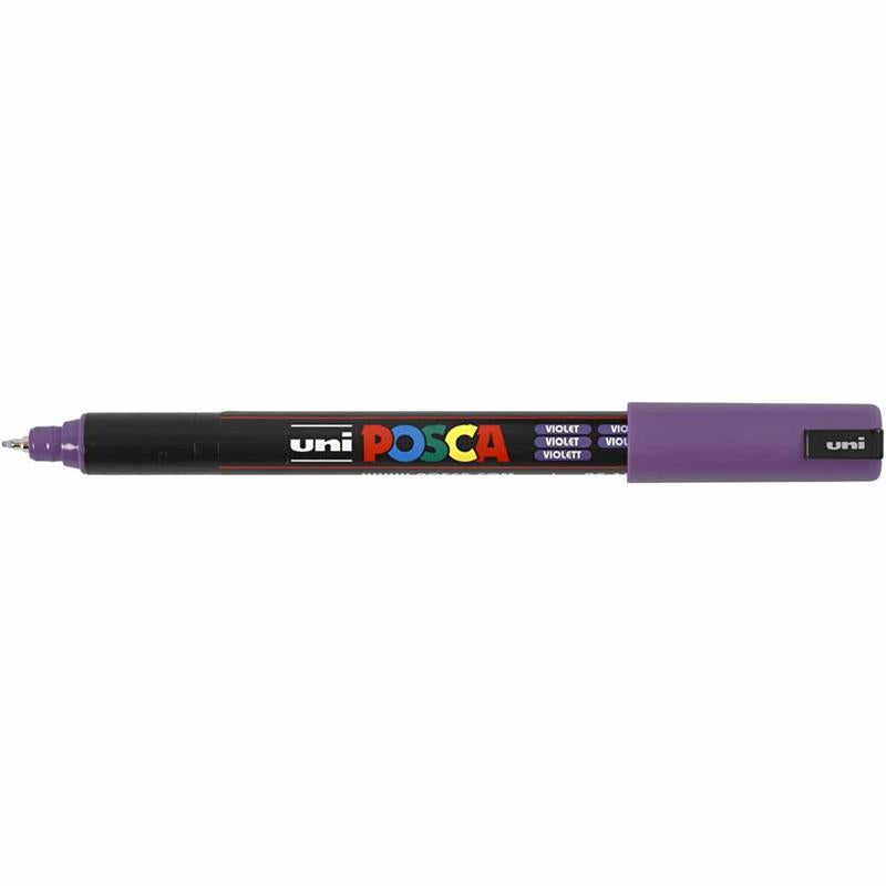 Posca Marker, afm PC-1MR, lijndikte 0,7 mm, extra-fijn, violet, 1 stuk [HOB-272055]
