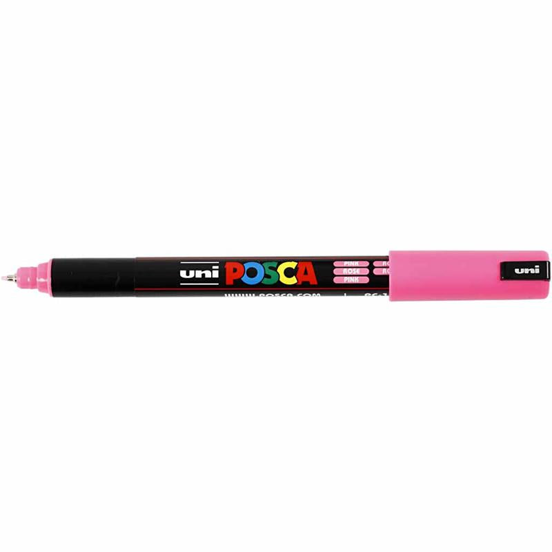 Posca Marker, afm PC-1MR, lijndikte 0,7 mm, extra-fijn, roze, 1 stuk [HOB-272056]