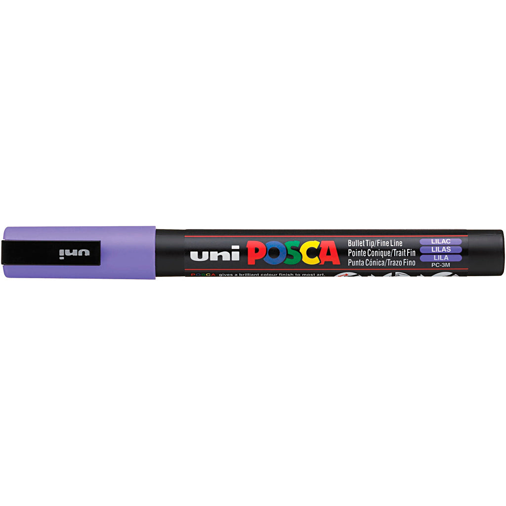 Posca Marker, afm PC-3M, lijndikte 0,9-1,3 mm, fijn, lilac, 1 stuk [HOB-274058]