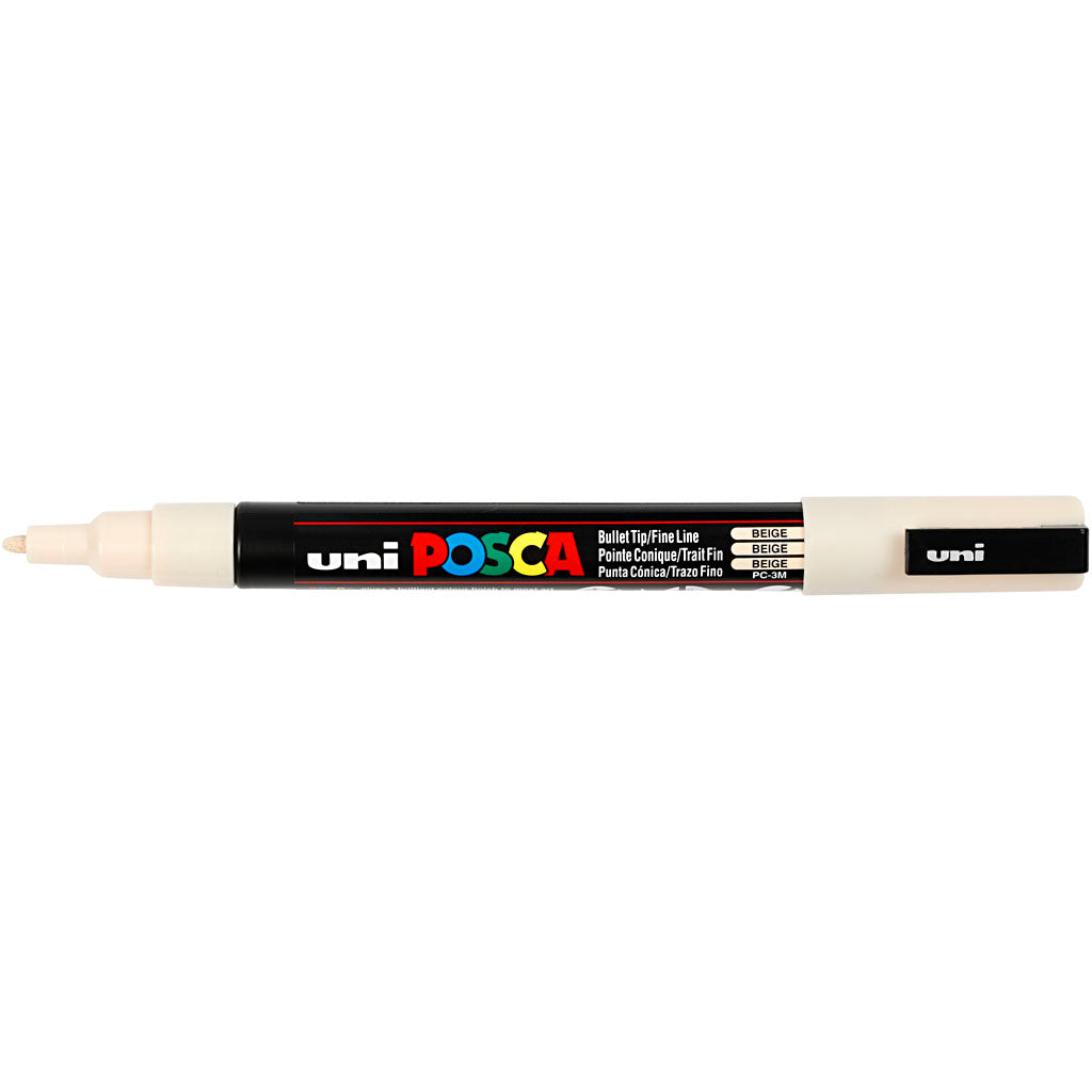 Posca Marker, afm PC-3M, lijndikte 0,9-1,3 mm, fijn, beige, 1 stuk [HOB-274088]