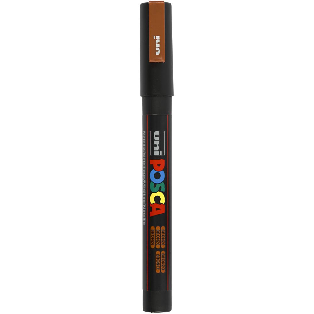 Posca Marker, afm PC-3M, lijndikte 0,9-1,3 mm, fijn, brons, 1 stuk [HOB-274820]