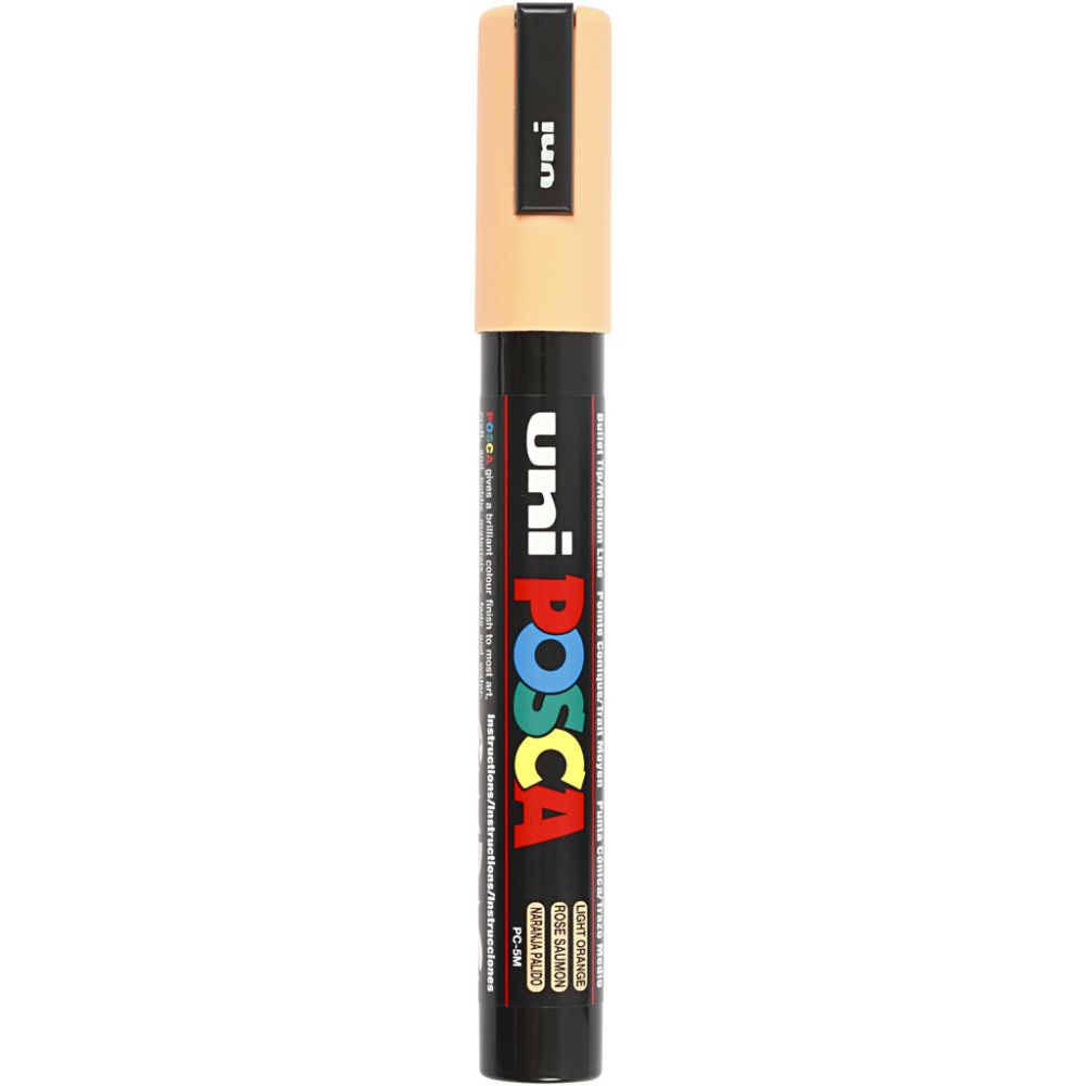 Posca Marker, afm PC-5M, lijndikte 2,5 mm, medium, pale orange, 1 stuk [HOB-276030]