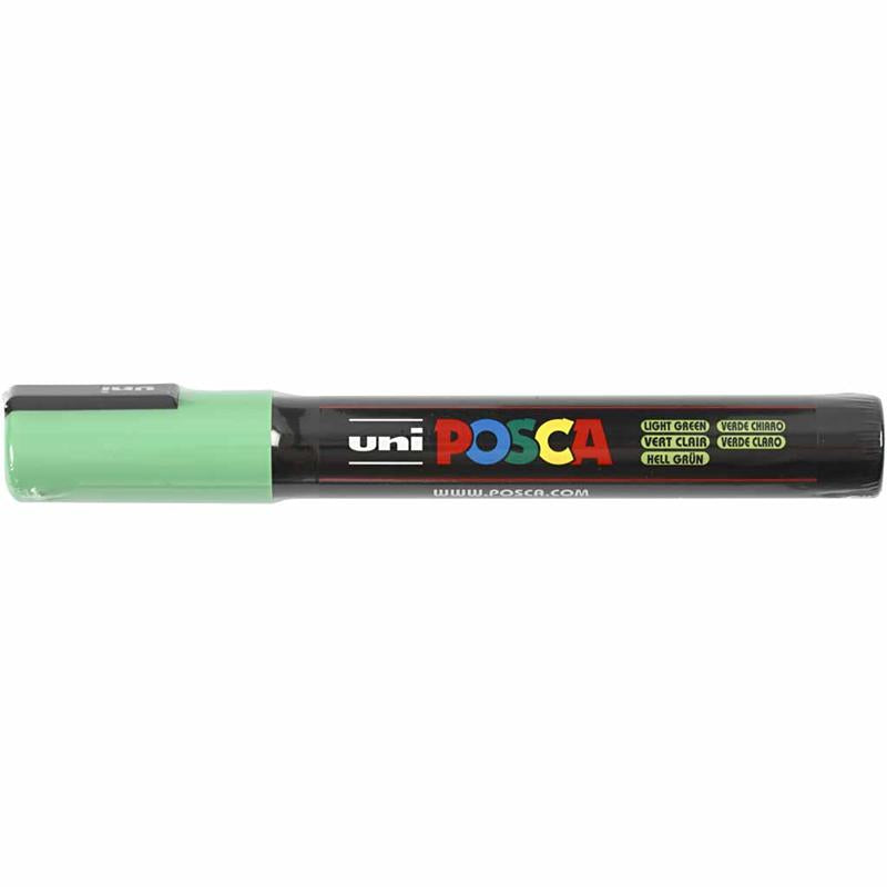 Posca Marker, afm PC-5M, lijndikte 2,5 mm, medium, lichtgroen, 1 stuk [HOB-276033]