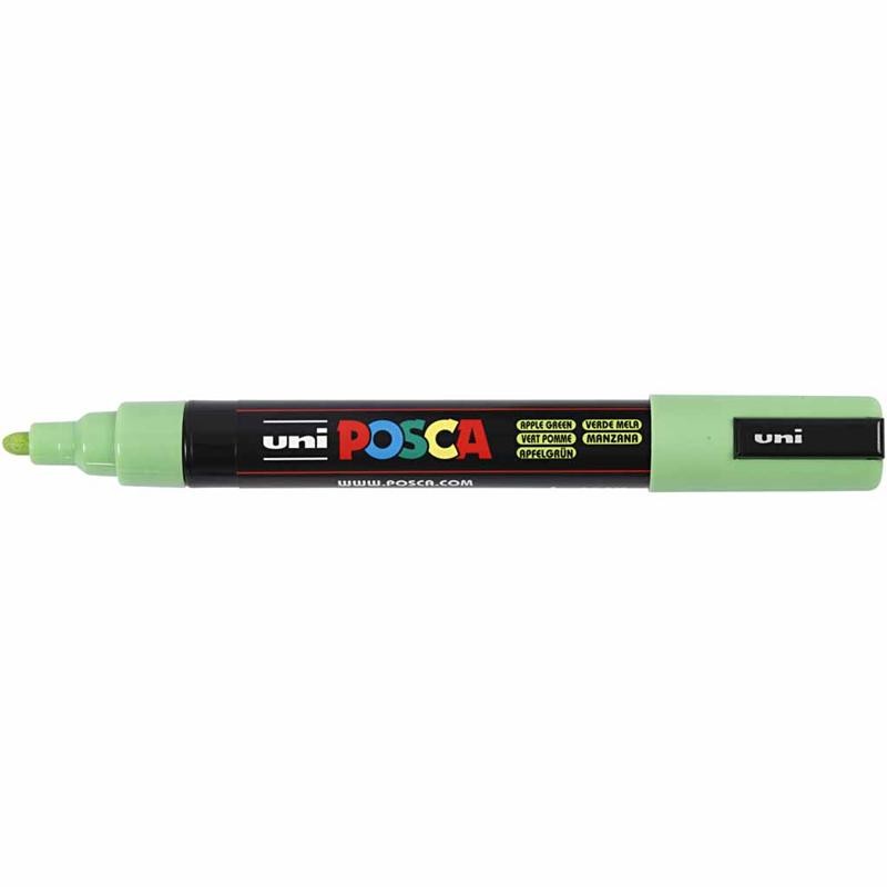 Posca Marker, afm PC-5M, lijndikte 2,5 mm, medium, apple Green, 1 stuk [HOB-276043]