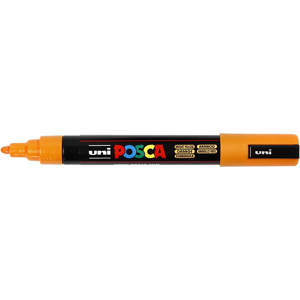 Posca Marker, afm PC-5M, lijndikte 2,5 mm, medium, oranje, 1 stuk [HOB-276054]