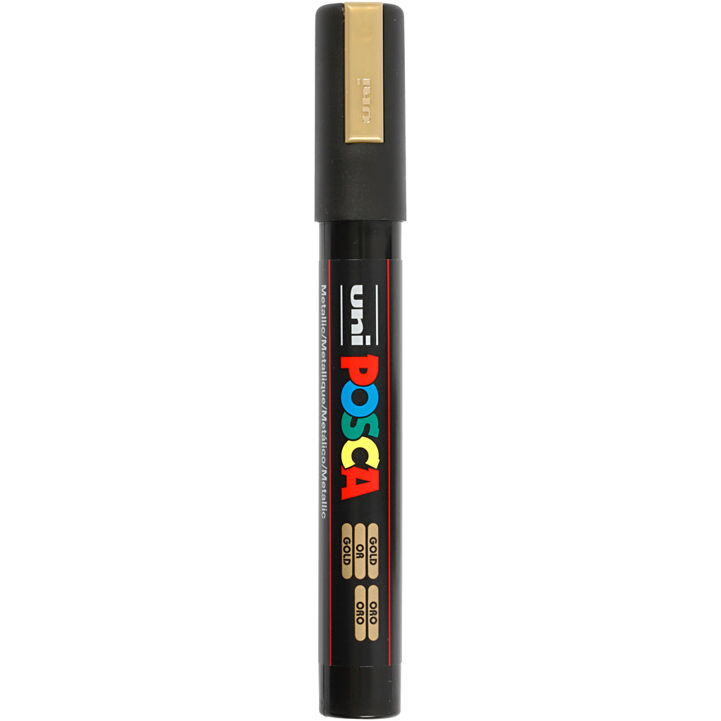 Posca Marker, no. PC-5M, line 2,5 mm, medium, gold