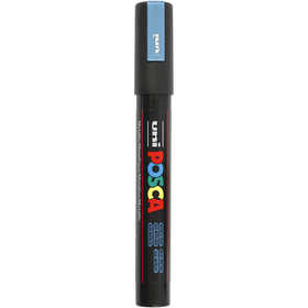 Posca Marker, afm PC-5M, lijndikte 2,5 mm, medium, metallic blauw, 1 stuk [HOB-276880]