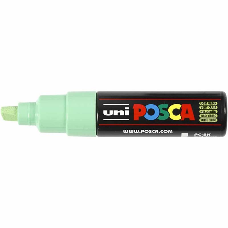 Posca Marker, afm PC-8K, lijndikte 8 mm, breed, lichtgroen, 1 stuk [HOB-278033]