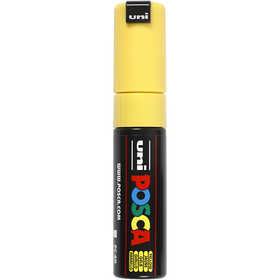 Posca Marker, afm PC-8K, lijndikte 8 mm, breed, geel, 1 stuk [HOB-278044]