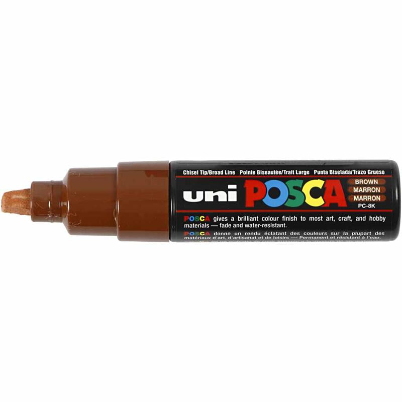 Posca Marker, afm PC-8K, lijndikte 8 mm, breed, bruin, 1 stuk [HOB-278045]