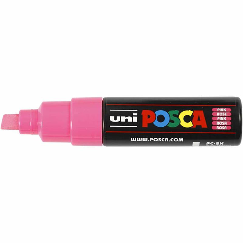 Posca Marker, afm PC-8K, lijndikte 8 mm, breed, roze, 1 stuk [HOB-278056]