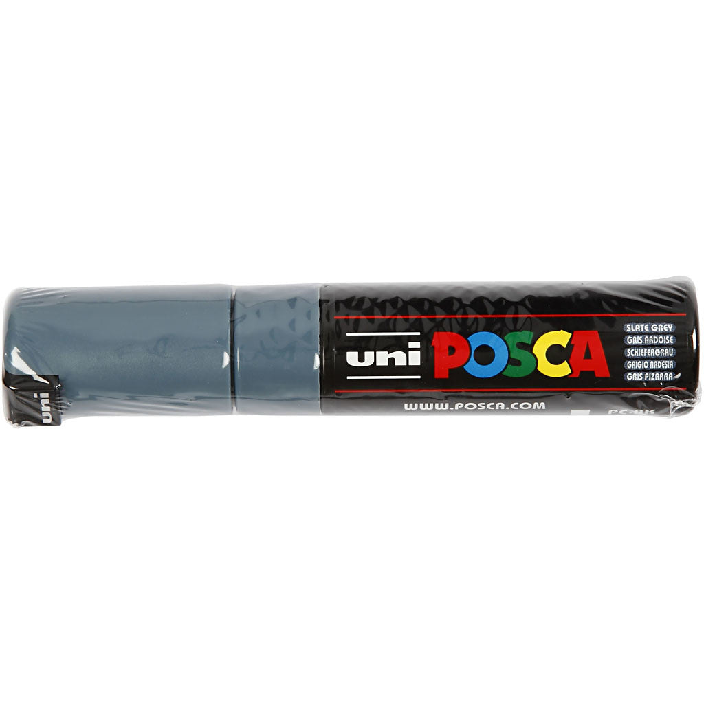 Posca Marker, afm PC-8K, lijndikte 8 mm, breed, slate grey, 1 stuk [HOB-278096]