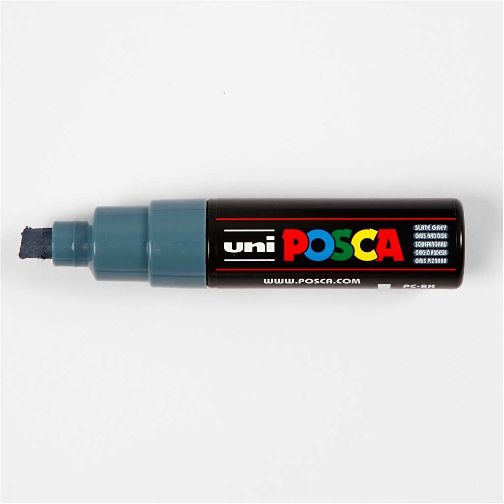 Posca Marker, afm PC-8K, lijndikte 8 mm, breed, slate grey, 1 stuk [HOB-278096]