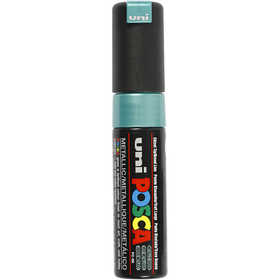 Posca Marker, afm PC-8K, lijndikte 8 mm, breed, groen metallic, 1 stuk [HOB-278870]