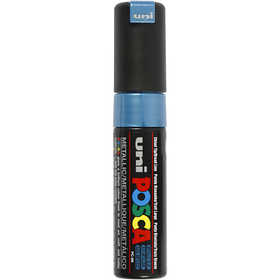 Posca Marker, afm PC-8K, lijndikte 8 mm, breed, metallic blauw, 1 stuk [HOB-278880]