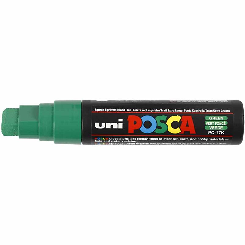 Posca Marker, afm PC-17K, lijndikte 15 mm, extra breed, groen, 1 stuk [HOB-279036]