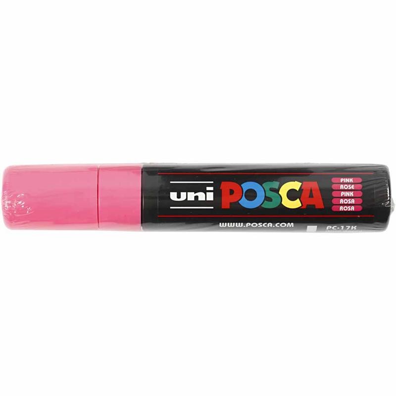 Posca Marker, afm PC-17K, lijndikte 15 mm, extra breed, roze, 1 stuk [HOB-279056]