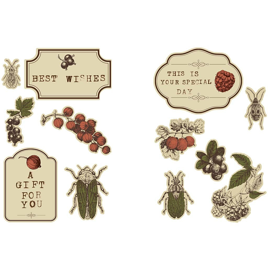 Stickers, 9x14 cm, 4 div vellen/ 1 doos [HOB-27983]