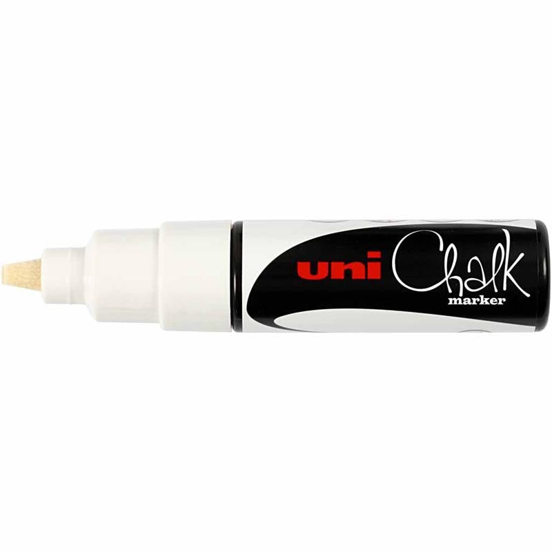 Chalk Marker, lijndikte 8 mm, wit, 1 stuk [HOB-279911]