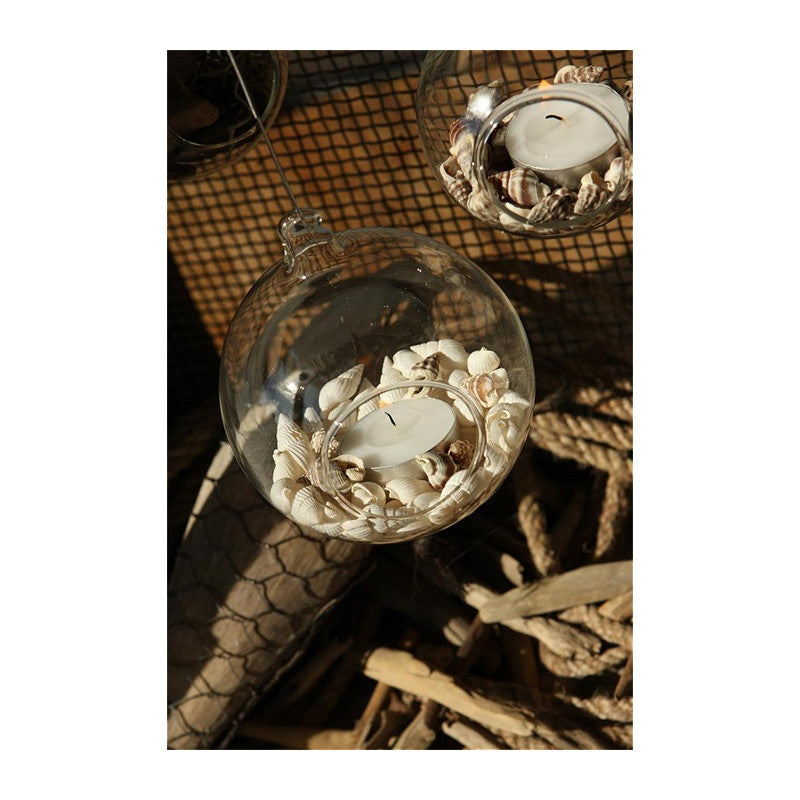 Glazen bol voor theelichtje Ø14cm x 14,5cm (4 stuks) [IFS-28053]