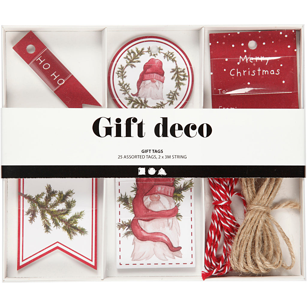 Cadeaulabels set, 250 gr, 1 set [HOB-280631]