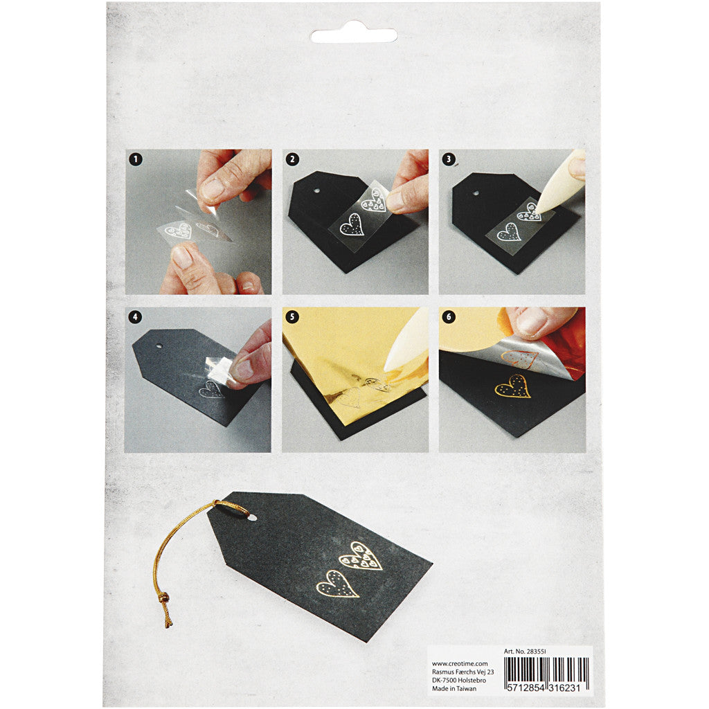 Deco folie en transfervel, voorjaar, vel 15x15 cm, lichtblauw, roze, 2x2 vel/ 1 doos [HOB-283551]