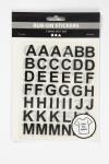 Rub-on Stickers, letters en cijfers, H: 17 mm, B: 17 mm, vel 12,2x15,3 cm, zwart, 1 doos [HOB-283966]
