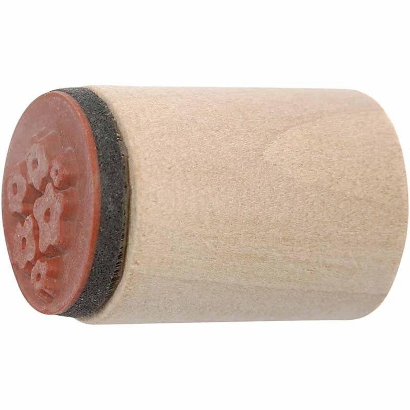 Deco Art Stempels, bloemen en bladeren, H: 26 mm, d 20 mm, 15 stuk/ 1 doos [HOB-28578]