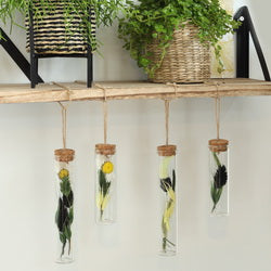 Reageerbuis met kurk en touw Ø3cm en 10cm hoog (12 st.) [IFS-29162]