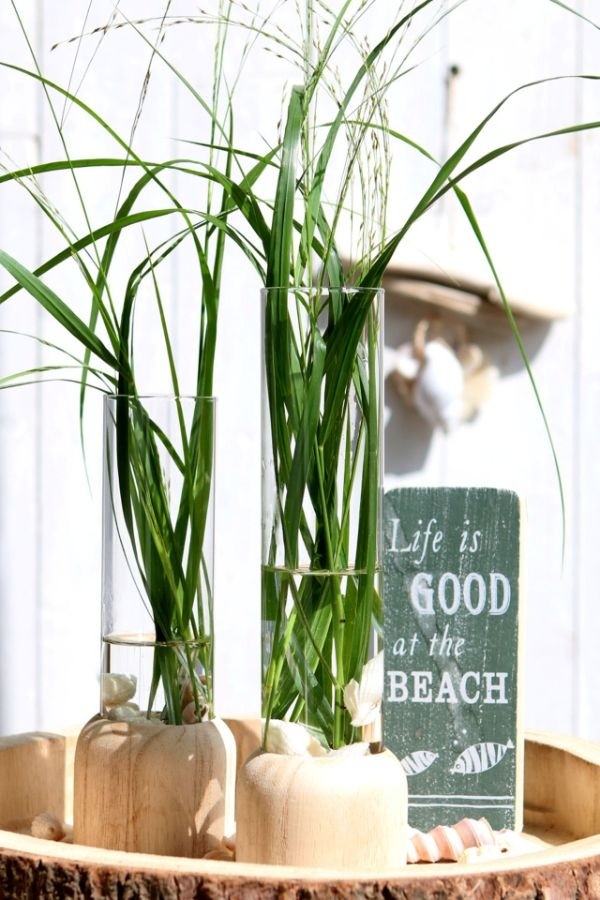 Houten basisvoet met reageerbuis Ø 5 cm en 18 cm hoog (1 stuks) [IFS-29218]