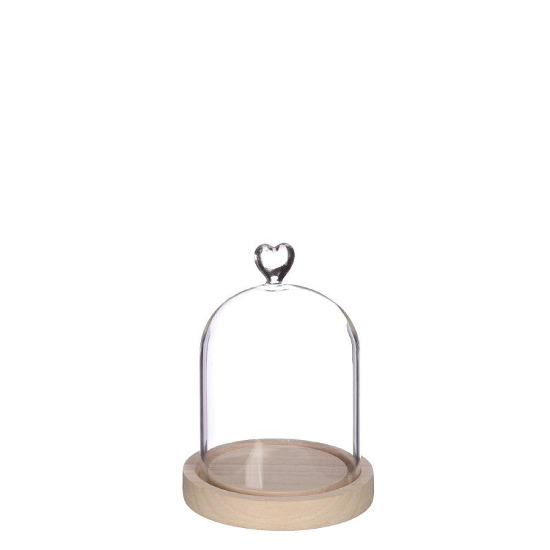Bell Jar Heart Wood Base