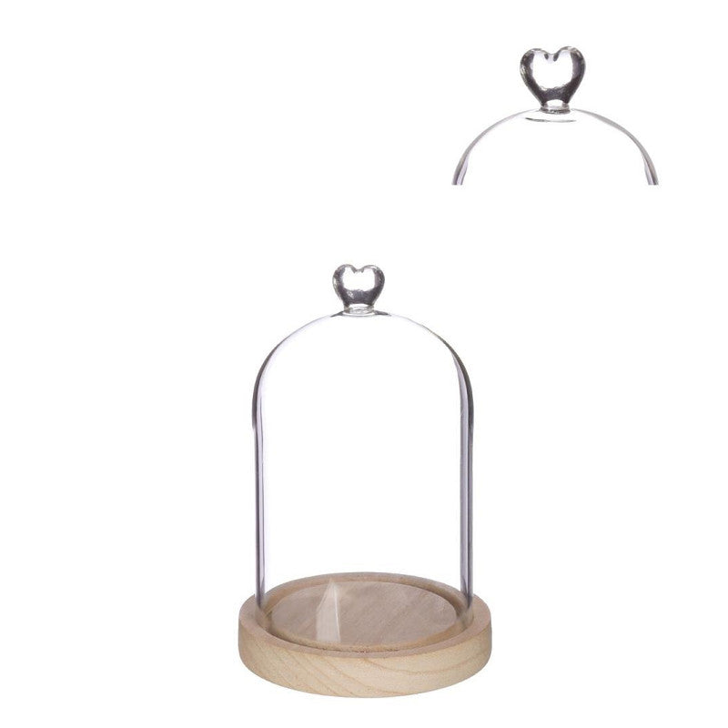 Stolp met houten basis Ø12 h.18,5 cm (1 stuk) [IFS-29363]
