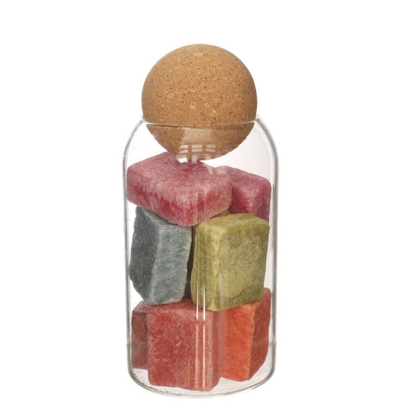 Glazen terrarium Sienna Ø8,5 h.19 cm (6 stuks) [IFS-29714]