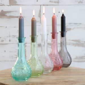 Bloemenvaasje Parijs Ø7,5cm en 16cm hoog Helder (12 st.) [IFS-29720]