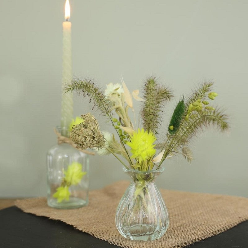 Bloemen vaas Ø7 h: 9 cm Transparant (12 stuks) [IFS-29800]